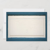 Rustic Painted Wood Daisies Wedding Invitting Kaart (Achterkant)