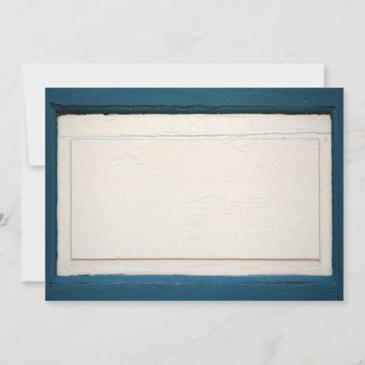 Rustic Painted Wood Daisies Wedding Invitting Kaart (Achterkant)