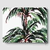Rustic Pakte Palm Trees Beach Wedding Gastenboek (Achterkant)