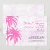 Rustic Palm Beach Bridal Shower Invitations Kaart (Voorkant / Achterkant)