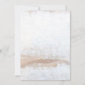 Rustic Palm Beach Destination Wedding Kaart (Achterkant)