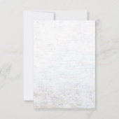 Rustic Palm Beach Destination Wedding RSVP Kaartje (Achterkant)