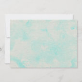 Rustic Palm Tree Burlap Wedding Invitations Kaart (Achterkant)