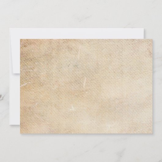 Rustic Palm Trees Beach Wedding Invitations Kaart (Achterkant)