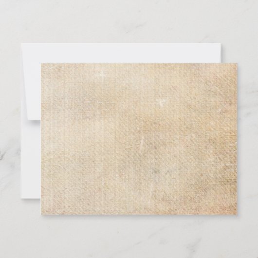 Rustic Palm Trees Beach Wedding rsvp (Achterkant)