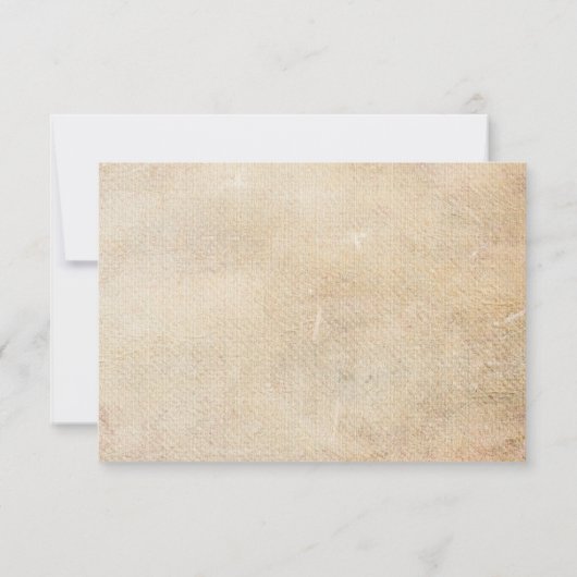 Rustic Palm Trees Beach Wedding rsvp Kaart (Achterkant)