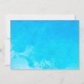 Rustic Palm Trees Wedding Invitations Kaart (Achterkant)