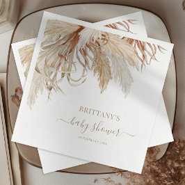 Rustic Pampas Grass Baby shower Napkins Servet
