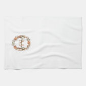 Rustic Pampas Grass | Katoen borstMonogram Theedoek (Horizontaal)