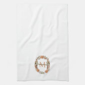 Rustic Pampas Grass | Katoen borstMonogram Theedoek (Verticaal)