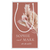 Rustic Pampas Grass Wedding Thank You Klein Cadeauzakje (Voorkant)