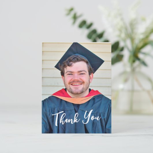 Rustic Panel Design Thank You Postcard Briefkaart (Staand voorkant)