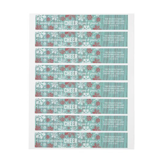 Rustic Pap Barnwood met kerstmis (Vel)