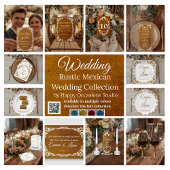 Rustic Papel Picado Mexican Wedding Invitation Kaart