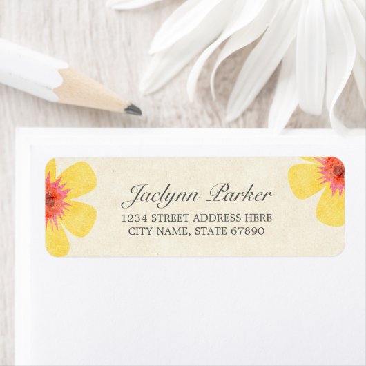 Rustic Paradise Retouradreslabels Etiket (Insitu)