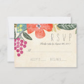 Rustic Paradise RSVP Response Kaart (Voorkant)