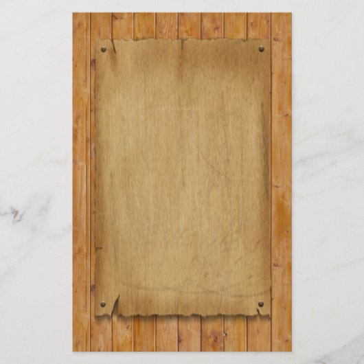 Rustic Parchment Briefpapier (Voorkant)