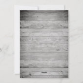 Rustic Pas getrouwd Foto gehuwd en Merry Feestdagenkaart (Achterkant)