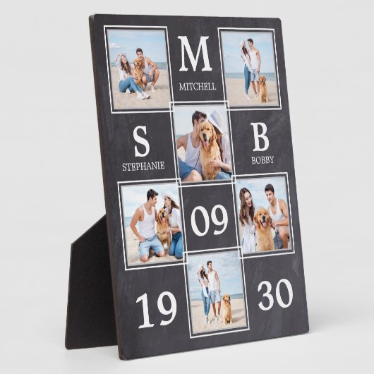 Rustic Pas getrouwd Wedding Persoonlijke foto Coll Fotoplaat (Zijkant)