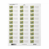Rustic Pastel Fields Mountain Landscape Address Etiket (Full Sheet)