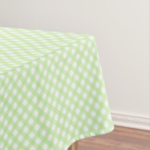Rustic, Pastel Green Gingham Pattern