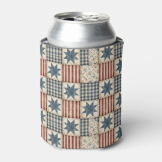 Rustic Patchwork Americana Quiltpatroon Blikjeskoeler