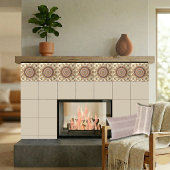 Rustic Patchwork Quilt Star of Bethlehem Tegeltje