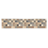 Rustic Patchwork Table Runner Korte Tafelloper (Horizontaal)