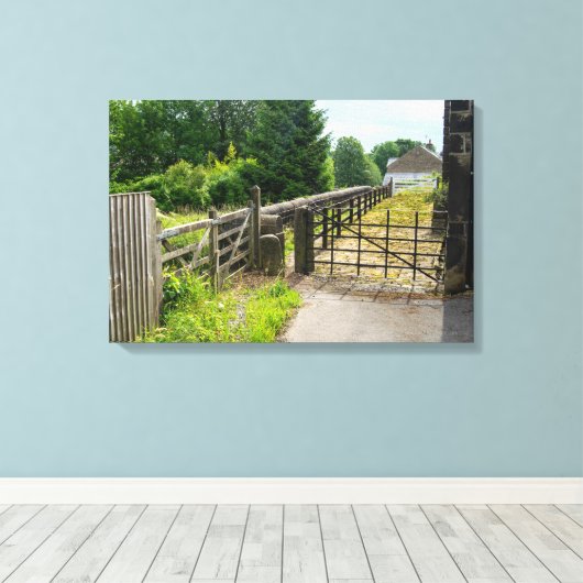 Rustic Path, Mytholmroyd Canvas Afdruk (Insitu (Houten vloer))