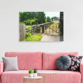 Rustic Path, Mytholmroyd Canvas Afdruk
