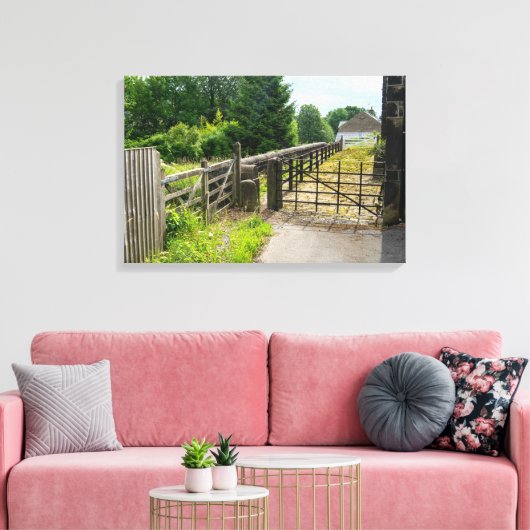 Rustic Path, Mytholmroyd Canvas Afdruk (Insitu (Woonkamer))