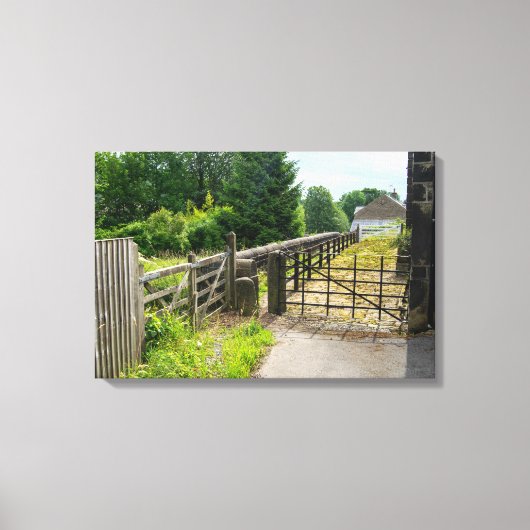 Rustic Path, Mytholmroyd Canvas Afdruk (Voorkant)