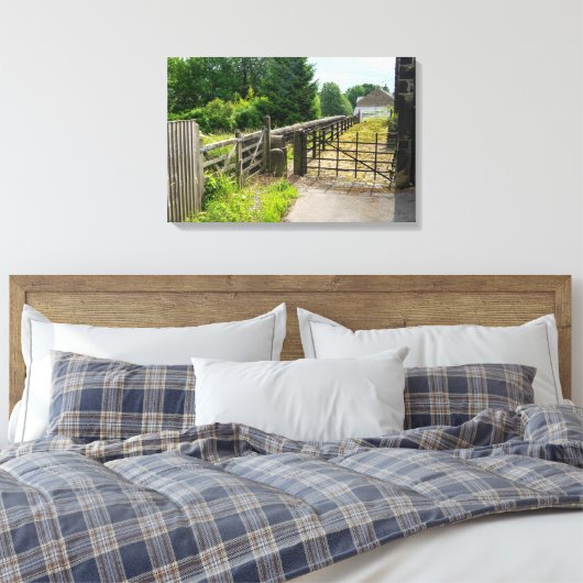 Rustic Path, Mytholmroyd Canvas Afdruk (Insitu (Slaapkamer))