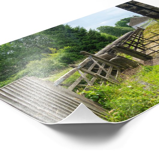 Rustic Path, Mytholmroyd Foto Afdruk (Hoek)