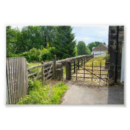 Rustic Path, Mytholmroyd Foto Afdruk