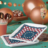 Rustic Patriotic Americana Quilt Pattern Verenigde Papieren Bordje