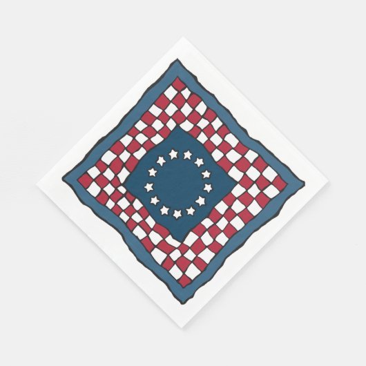 Rustic Patriotic Americana Quilt Pattern Verenigde Servet (Hoek)