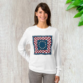 Rustic Patriotic Americana Quilt Pattern Verenigde T-shirt