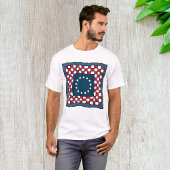 Rustic Patriotic Americana Quilt Pattern Verenigde T-shirt