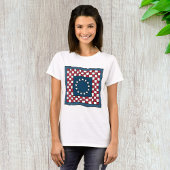 Rustic Patriotic Americana Quilt Pattern Verenigde T-shirt