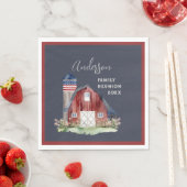 Rustic Patriotic Family Reunion Servet (Insitu)