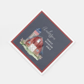 Rustic Patriotic Family Reunion Servet (Hoek)