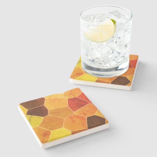 Rustic Pattern Stenen Onderzetter (Zijkant)