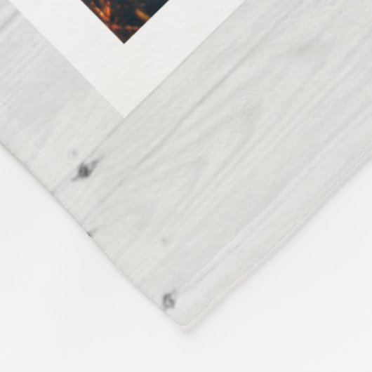 Rustic Paw Drukt Aangepaste foto van voetstuk Fleece Deken (Hoek)