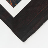 Rustic Paw Drukt Aangepaste foto van voetstuk Fleece Deken (Hoek)