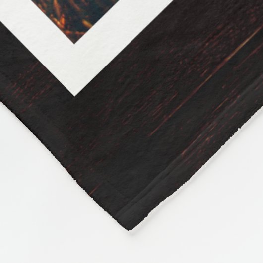 Rustic Paw Drukt Aangepaste foto van voetstuk Fleece Deken (Hoek)