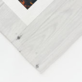 Rustic Paw Drukt Aangepaste foto van voetstuk Fleece Deken (Hoek)