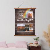 Rustic Paw Drukt Aangepaste foto van voetstuk Hangend Wandkleed (Slaapkamer)