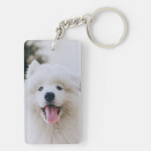 Rustic Paw Drukt Aangepaste foto van voetstuk Sleutelhanger (achterkant)