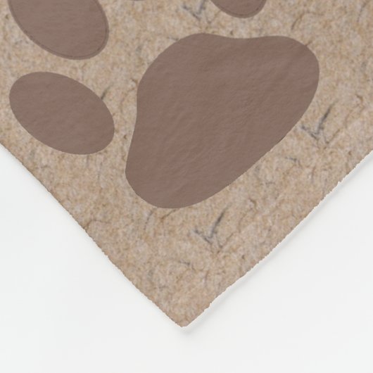 Rustic Paws Fleece Deken (Hoek)